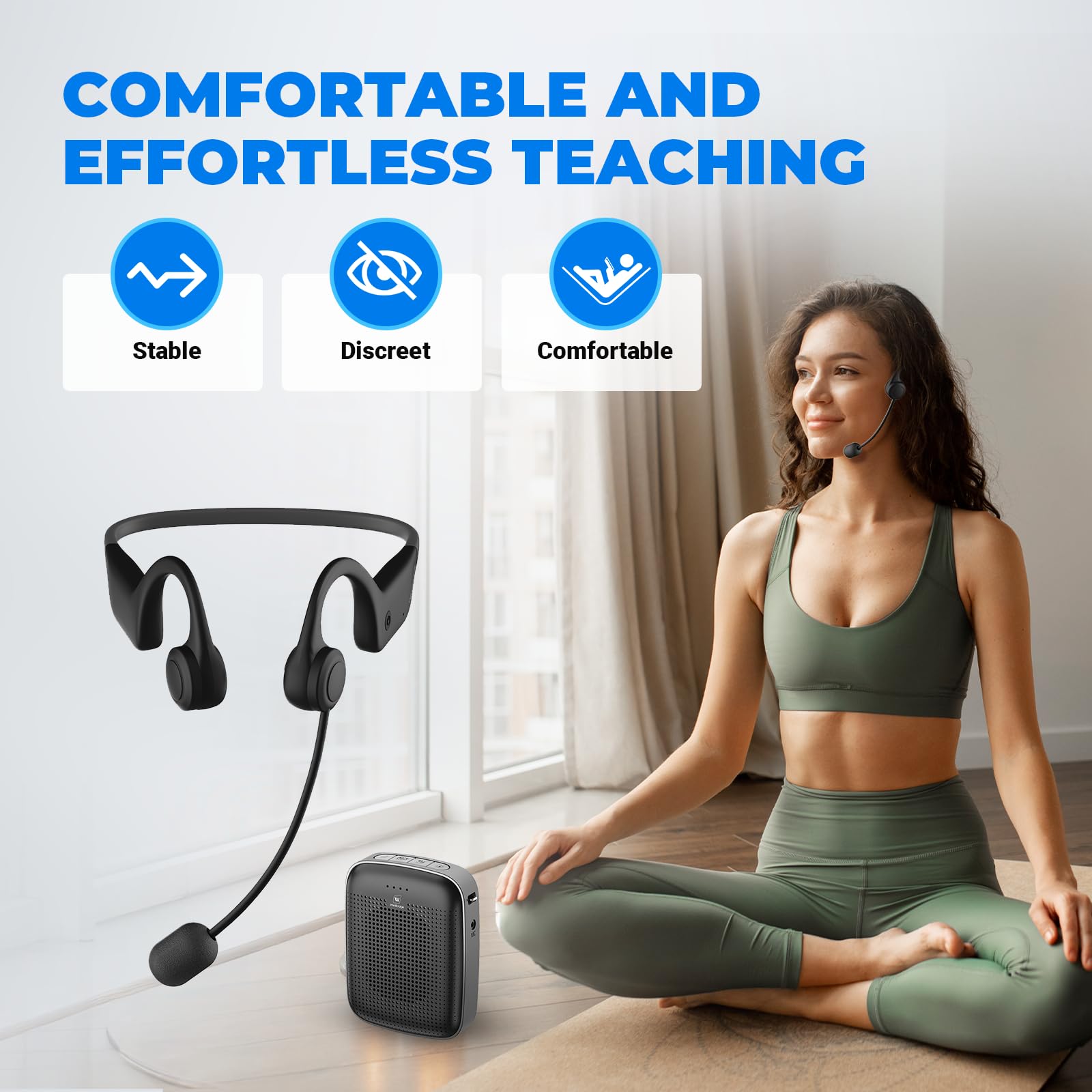 Amazon | wwinbridge スピーカー ポータブル 小型拡声器 15W 耳掛け